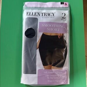 NWT Ellen Tracy Black Smoothing Shorts 2-Pack size S